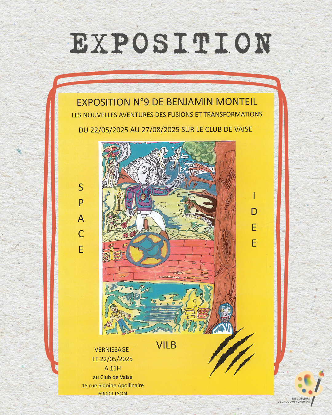 Benjamin Monteil au Club de Vaise : une exposition entre rêve et métamorphose